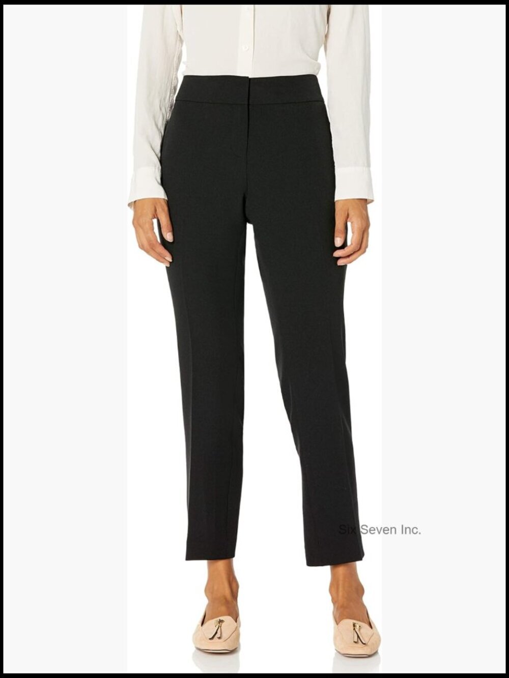 Flat Front Slim Pant, 28" Inseam, Wrinkle-Resistant, Stretch Crepe